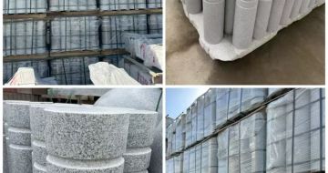 衢州 芝麻白花岗岩挡车柱、隔离柱多少钱