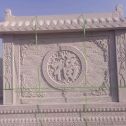 衢州 芝麻白花岗岩屏风，照壁，影壁