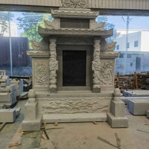 衢州 芝麻灰高档墓碑、土墓，一套也支持定做