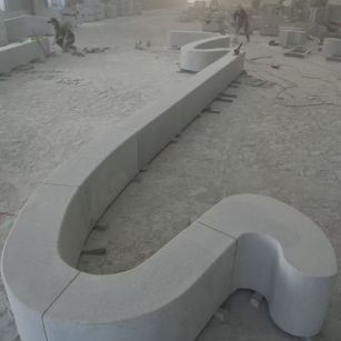 衢州 花岗岩整石坐凳拼装