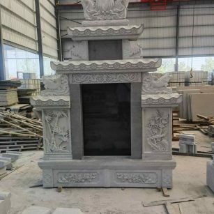 衢州 芝麻灰高档墓碑、土墓，一套也支持定做