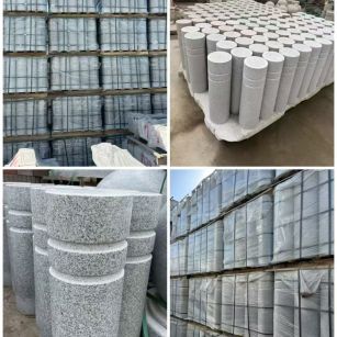 衢州 芝麻白花岗岩挡车柱、隔离柱多少钱