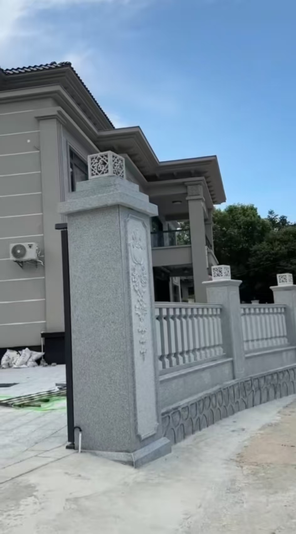 衢州 芝麻白别墅围墙栏杆，私人订制