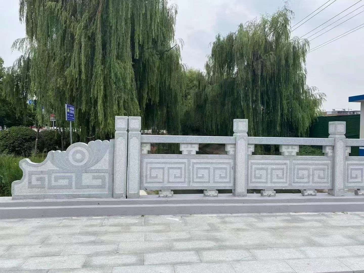 衢州 芝麻灰桥栏杆、河道栏杆安装效果