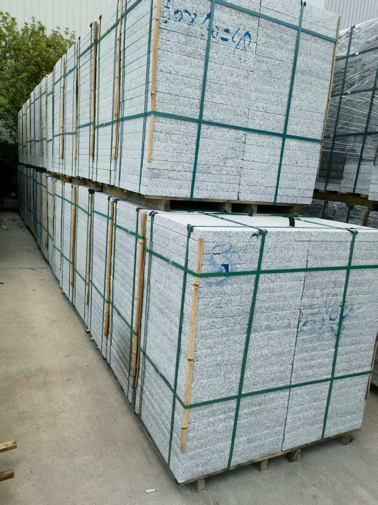 衢州 大花芙蓉白火烧成品，市政园林广场地铺石