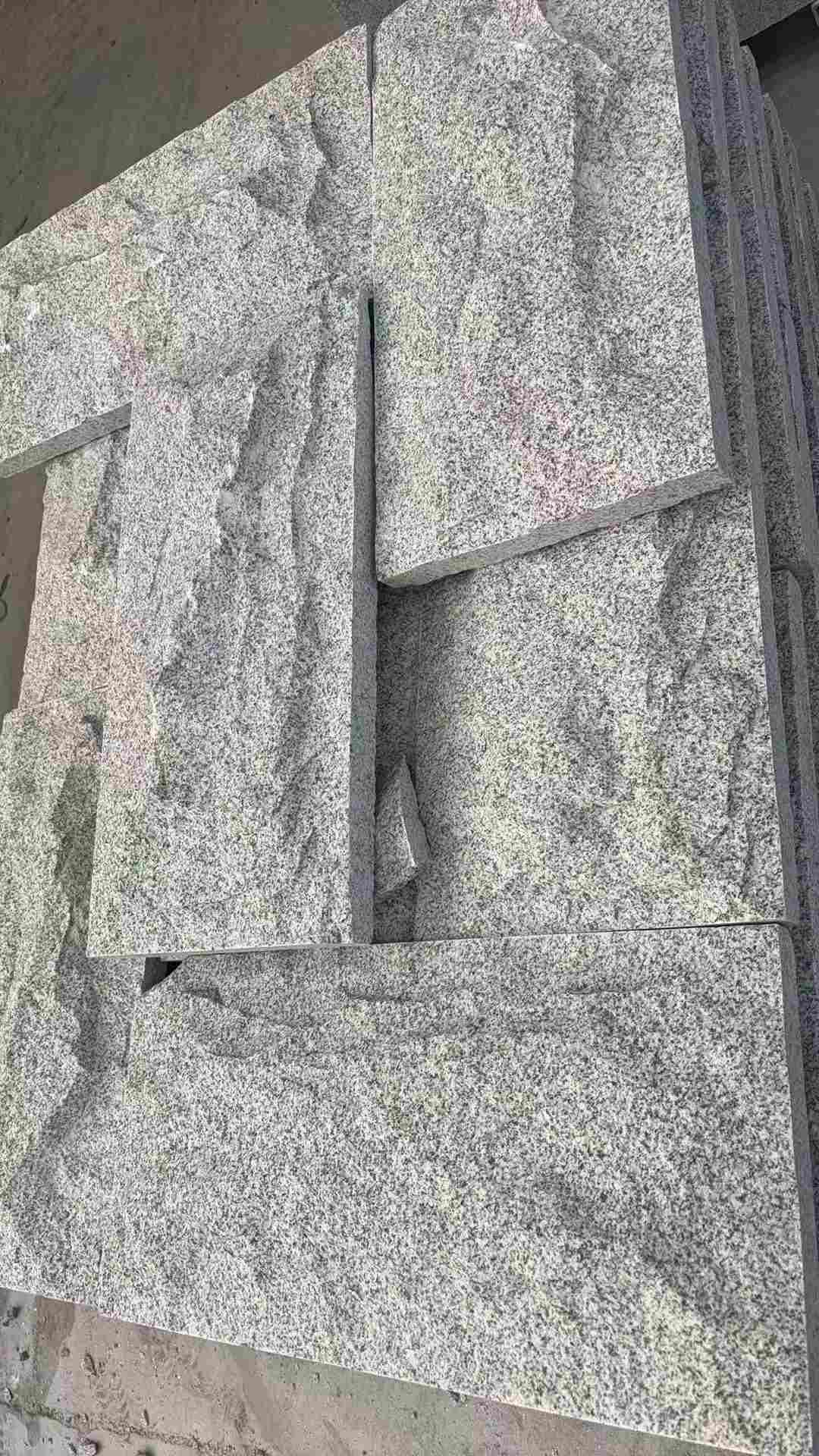 衢州 芝麻白自然面花岗岩成品板